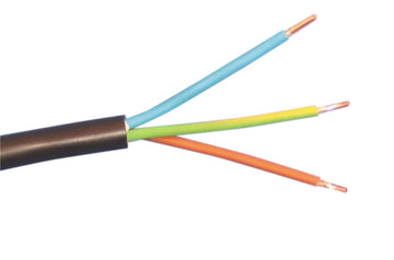 Cable electrique 1m 3x2.5 ro2v 3g2,5 3 fils 2,5mm2 r2v ø10.5mm u1000 secteur cablage - ECLATS DESTOCKAGE