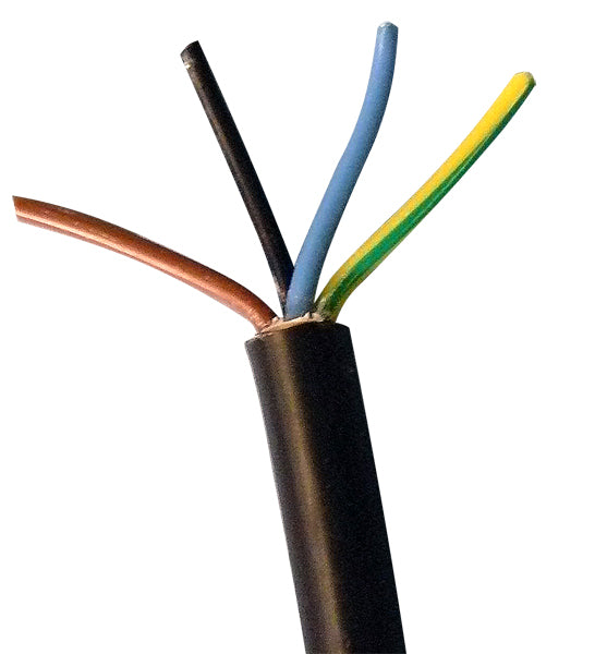 Cable electrique 4x1.5 4 fils 1.5mm2 ø9mm (le mètre) 4x1.5mm2 u-1000 r2v 4g1,50 rigide secteur - ECLATS DESTOCKAGE