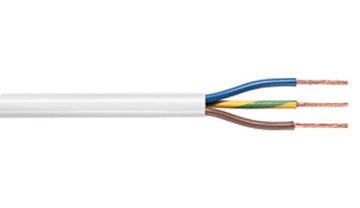 Cable electrique rond 3x1 h05vv-f h05vvf 3g 1mm² 3 fils 1mm2 ø7mm 100m souple tasr-c262-wht - ECLATS DESTOCKAGE