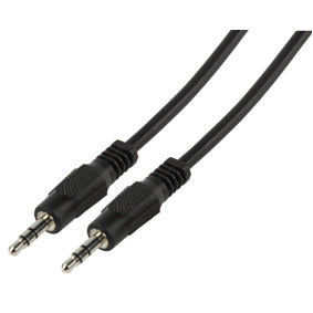 Cable jack 3.5 mm mâle stereo vers jack 3.5 mm mâle stereo cable-404 cordon 1.2m CAGP22000BK15 ECLATS DESTOCKAGE