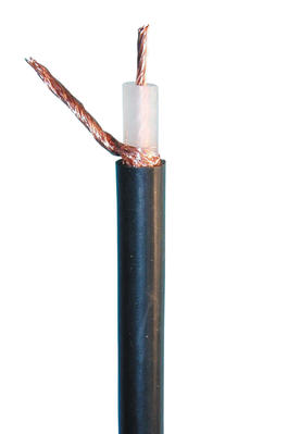 Cable radio 50 ohm multibrin noir ø9mm rg213 (100m) cxcrg213 coaxiaux 50ohm cablage ECLATS DESTOCKAGE