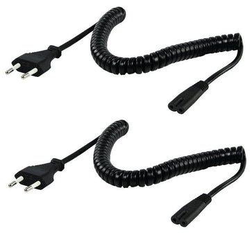 2 Câble spirale alimentation à prise européenne mâle droit iec-320-c7 2m spiralle vlep11042b20 ECLATS DESTOCKAGE
