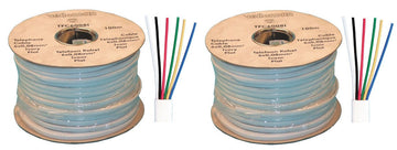 2 Cable telephonique 6 fils plat tfc6008i pour rj09 rj11 rj12 (100m) telephone ECLATS DESTOCKAGE