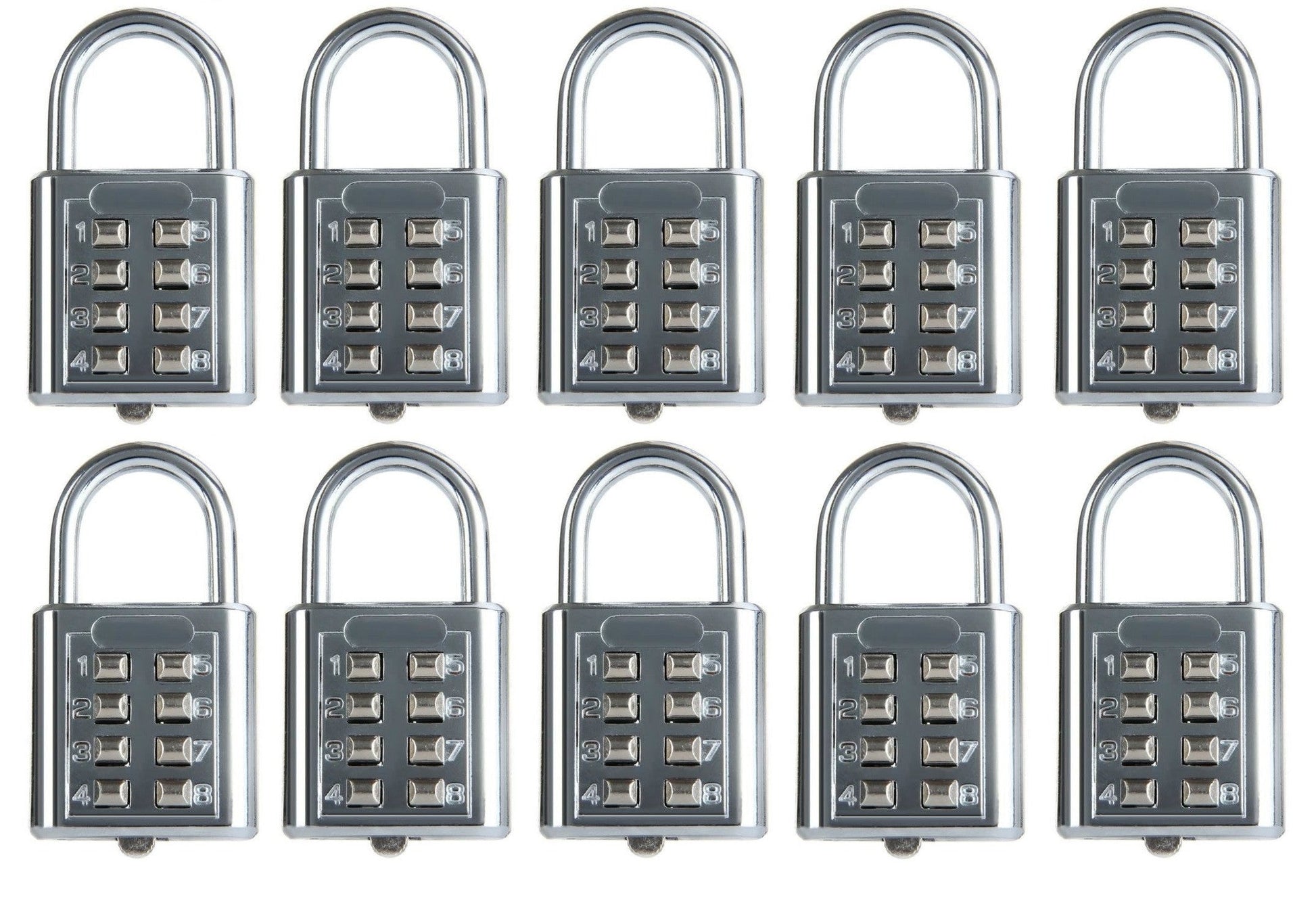 10 Cadenas antivols 25mm combinaison 4 chiffres code numero fermeture ouverture securisee fd 6038a ECLATS DESTOCKAGE