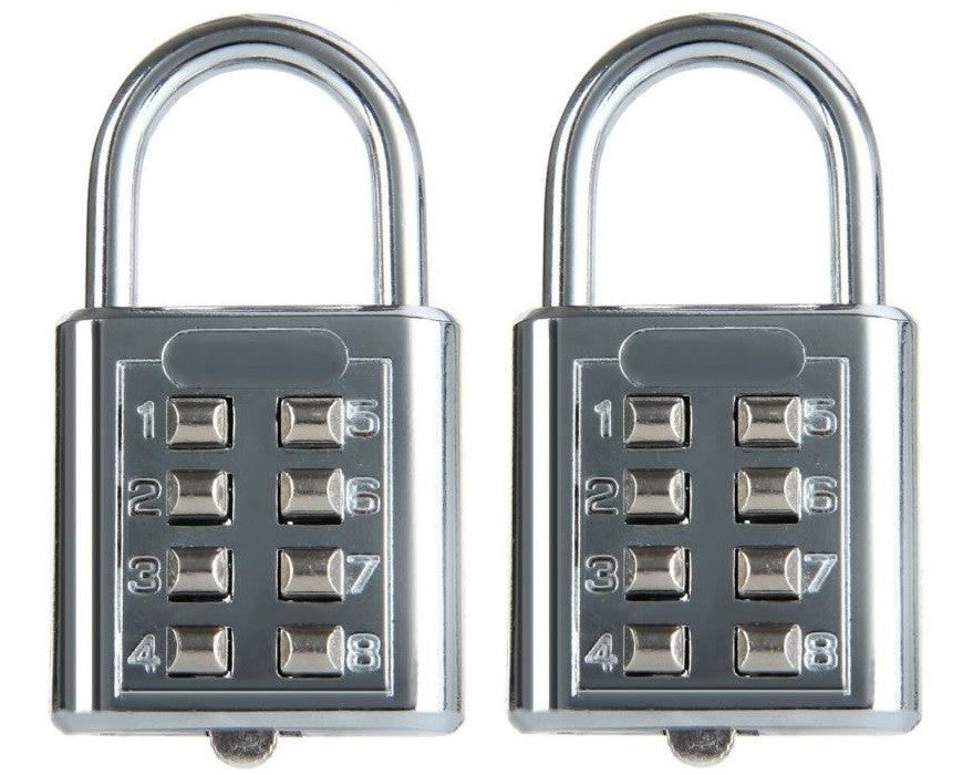 2 Cadenas antivols 25mm combinaison 4 chiffres code numero fermeture ouverture securisee fd 6038a ECLATS DESTOCKAGE