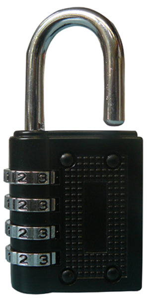 Cadenas antivols 43mm combinaison 4 chiffres code numero fermeture ouverture securisee ECLATS DESTOCKAGE