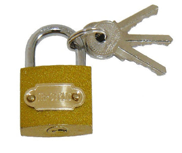Cadenas securite 30mm 3 clefs à code identique verrou 30 mm antivol serrure laiton ECLATS DESTOCKAGE