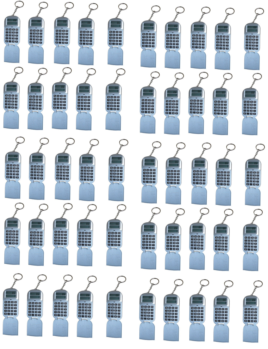 50 Calculatrices electronique convertisseur euro porte clef jeton caddie supermarche ECLATS DESTOCKAGE