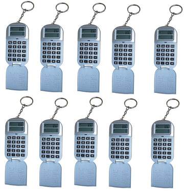 10 Calculatrices electronique convertisseur euro porte clef jeton caddie supermarche ECLATS DESTOCKAGE