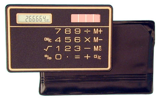 Calculatrice electronique solaire calculette mince voyage compact - ECLATS DESTOCKAGE