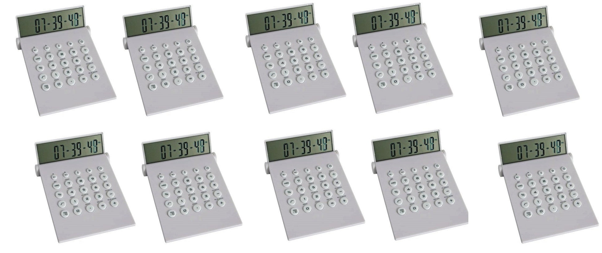 10 Calculatrices horloge universelle calculette cal9 date calendrier affichage jour mois annee alarme ECLATS DESTOCKAGE