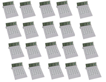 20 Calculatrices horloge universelle calculette cal9 date calendrier affichage jour mois annee alarme ECLATS DESTOCKAGE