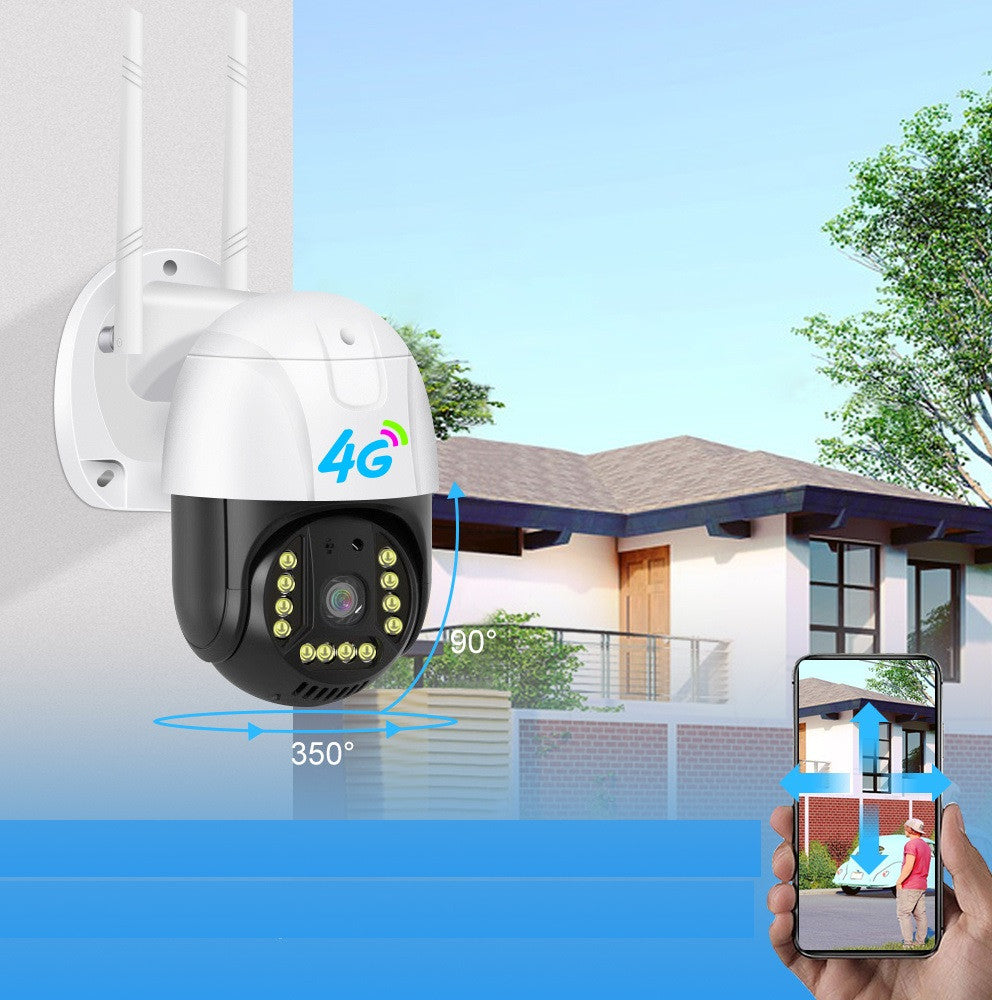 Camera Gsm de Surveillance Extérieure 4G Sim V380 Pro 1080p Cloud 4x Zoom Ip66 Protection de Sécurité Sans Fil Ip Cctv ECLATS DESTOCKAGE