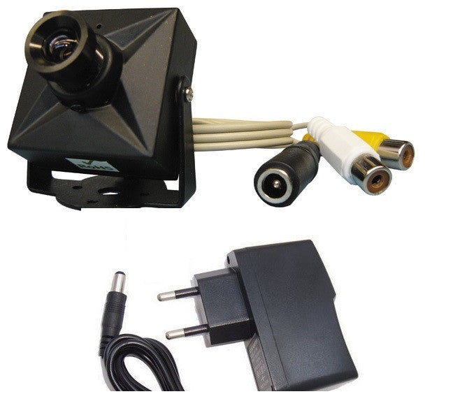 Camera surveillance video audio couleur + alim 220v 8v 1/3 380 lignes securite ECLATS DESTOCKAGE