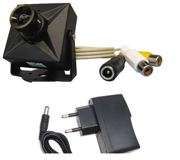 Camera surveillance video audio couleur + alim 220v 8v 1/3 380 lignes securite ECLATS DESTOCKAGE