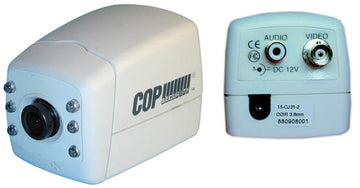 Camera surveillance video n/b 12v 1/3'' objectif 3,6mm leds infrarouge vision nocturne contrôle ECLATS DESTOCKAGE
