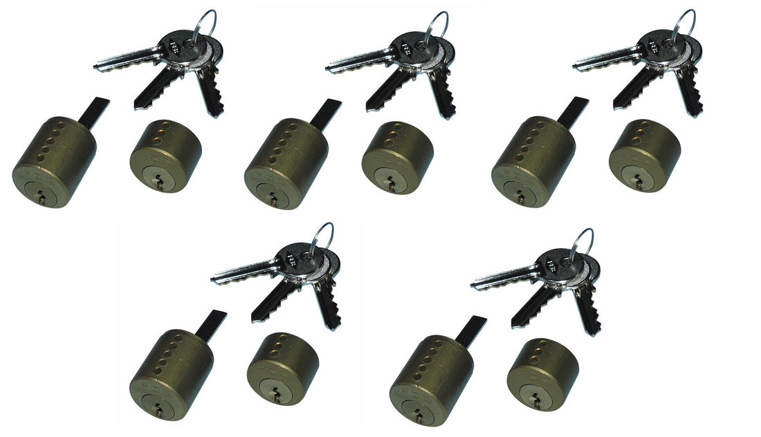5 Canon cylindre avec 3 cles pour serrure electrique 5001.1z ECLATS DESTOCKAGE