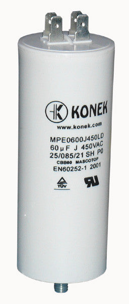 Capacitor 60.0uf / 450 v + terre condensateur demarrage moteur 60µf 60 mf µf micro farad ECLATS DESTOCKAGE