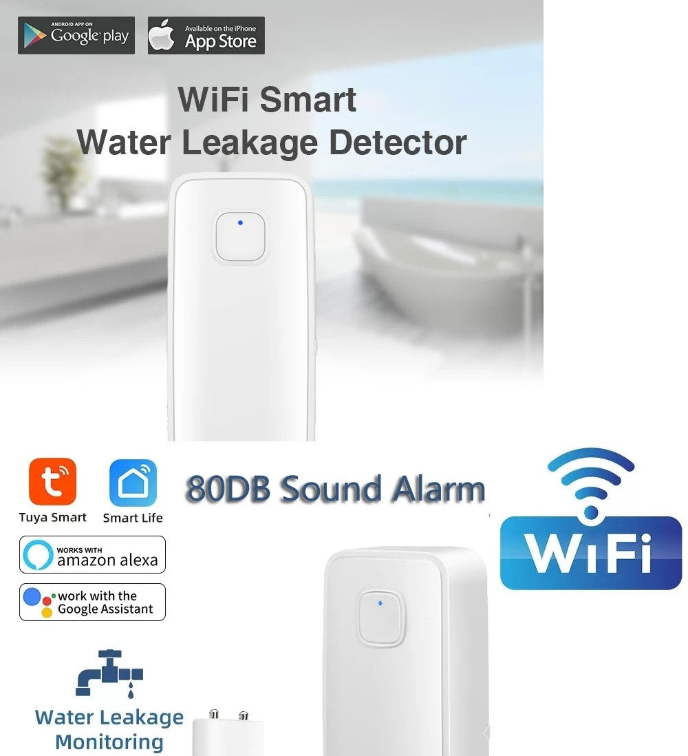 Capteur fuite eau intelligent WiFi détecteur niveau débordement piscine alarme tuya inondation smart ECLATS DESTOCKAGE