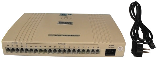 Central telephonique standard autocom 4 lignes 16 postes analogique autocommutateur téléphone pabx - ECLATS DESTOCKAGE