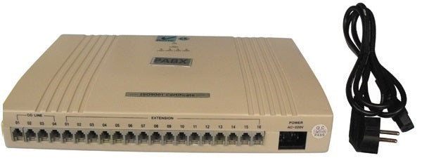 Centrale standard telephonique pabx 4 lignes 16 postes analogique autocommutateur - ECLATS DESTOCKAGE