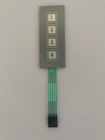 clavier a membrane souple Interrupteur 4 touches nappe 5 fils alarme matricielle 85x38mm ECLATS DESTOCKAGE