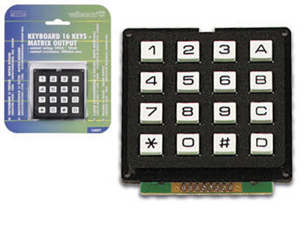 Clavier alphanumerique 16 touches  sortie matricielle  livre en blister 16key ECLATS DESTOCKAGE