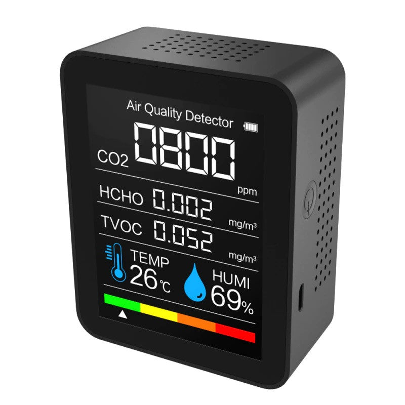 CO2 mètre testeur capteur humidité température qualité de l'air dioxyde de carbone TVOC HCHO ECLATS DESTOCKAGE