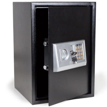 Coffre fort de securite pour classeur clavier code electronique 50x35x34.5cm gris ECLATS DESTOCKAGE