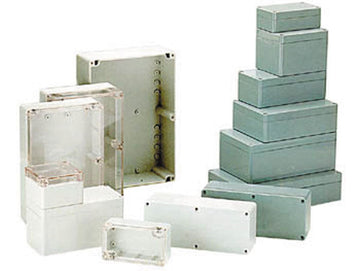 Coffret etanche en abs gris fonce couvercle transparent g378c 265 x 185 x 95mm ECLATS DESTOCKAGE