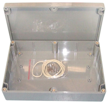 Coffret etanche ip65 abs gris 222x146x55mm antichoc assemblage rainures g317 anti poussiere ECLATS DESTOCKAGE