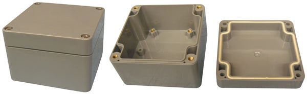 Coffret etanche ip66 abs gris 82x80x55mm coffre g366 protection materiel electronique boite boitier ECLATS DESTOCKAGE