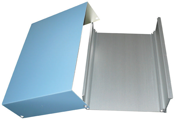 Coffret metallique aluminium 154x205x55mm coffre boite boitier pour bgan 55205 - ECLATS DESTOCKAGE