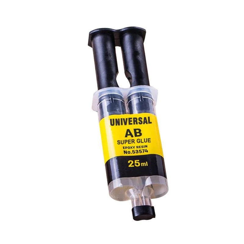 Colle forte universelle ab résine époxy liquide 25 ml 2 min pour verre céramique plastique bois métal ECLATS DESTOCKAGE