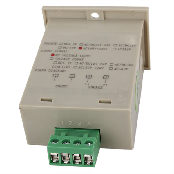 Compteur digital 6 chiffres jdm11-6h 110v 220v totalisateur comptage remise a zero ECLATS DESTOCKAGE