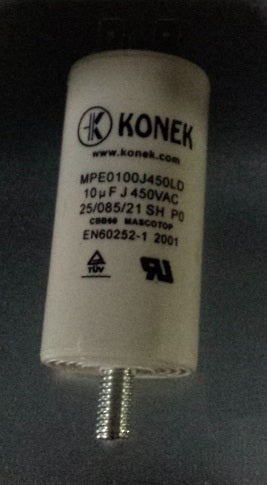 Condensateur 10 mf démarrage moteur mk 10µf micro farad 400v 450 v/ac - ECLATS DESTOCKAGE