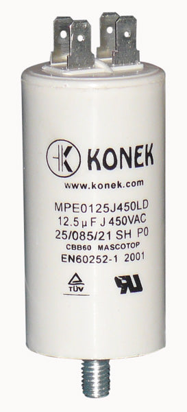 Condensateur 12.5µf 12.5 mf µf micro farad cbb60 400v 450v 500v condo demarrage moteur cosse am - ECLATS DESTOCKAGE