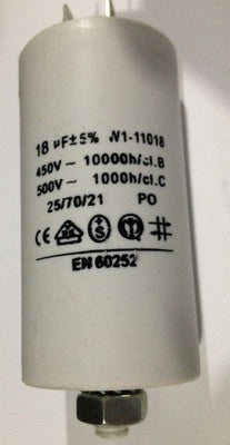 Condensateur 18 mf standard permanent micro farad 350v 400v 450v - ECLATS DESTOCKAGE