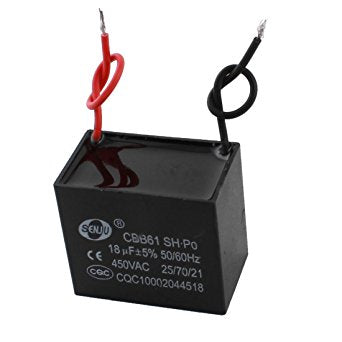 Condensateur 18mf 18 mf uf micro farad 50/60Hz 18uF/µPour CBB61 450 ACC avec câble - ECLATS DESTOCKAGE