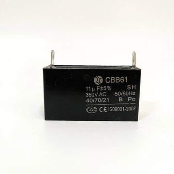 Condensateur 2 PIN 11mf 11 mf uf micro farad 11uf 450v 500v ac rectangle cbb61 demarrage moteur ventilateur ECLATS DESTOCKAGE