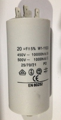 Condensateur 20uf 20mf 20 uf mf micro farad a 4 broches 450v 60 hz moteur motor - ECLATS DESTOCKAGE