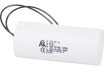 Condensateur 25µf 25 mf micro farad 400v 450v condo demarrage moteur condo à fil - ECLATS DESTOCKAGE