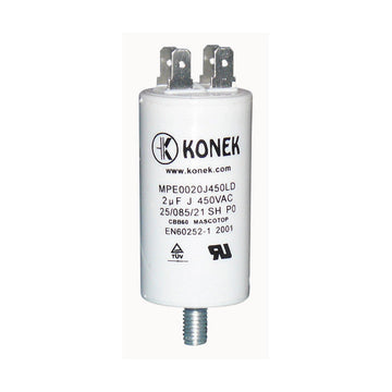 Condensateur 1.5µf 1.5mf 450v ariston 65106541 50/60 hz condo cbb60 demarrage moteur cosse - ECLATS DESTOCKAGE