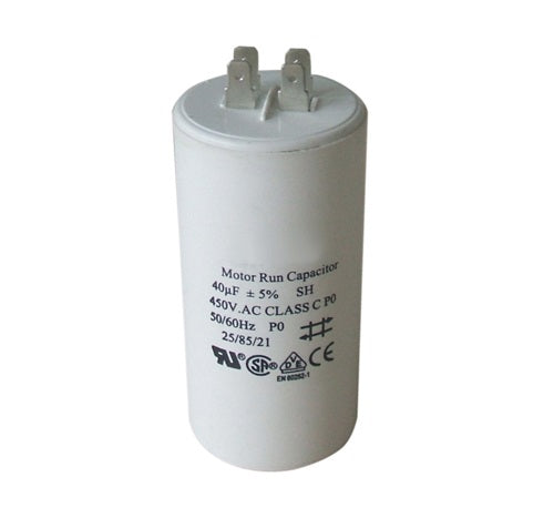 Condensateur 40µf 40uf 40 mf micro farad condo marche démarrage moteur cosses - ECLATS DESTOCKAGE