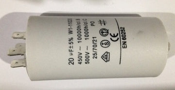 Condensateur 450v 20  uf mf micro farad mf 50/60 hz condo demarrage TF556 - 9210010F7 (THOMSON) - ECLATS DESTOCKAGE