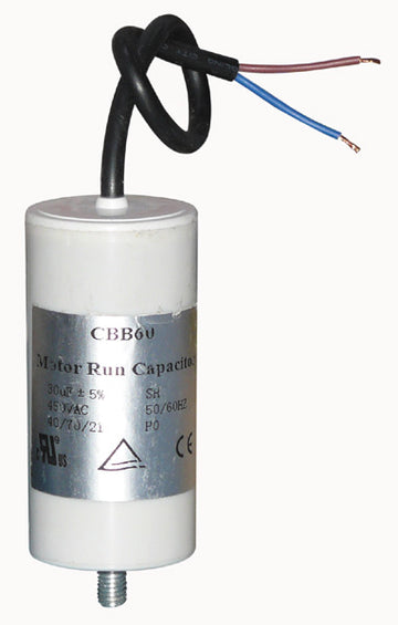 Condensateur 450v condo a fil 30mf 30 mf uf micro farad 400v cbb60 cable demarrage moteur - ECLATS DESTOCKAGE
