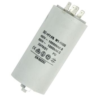 Condensateur 50mf 50uf permanent cosses 50 mf uf microfarad 400v a 500v - ECLATS DESTOCKAGE