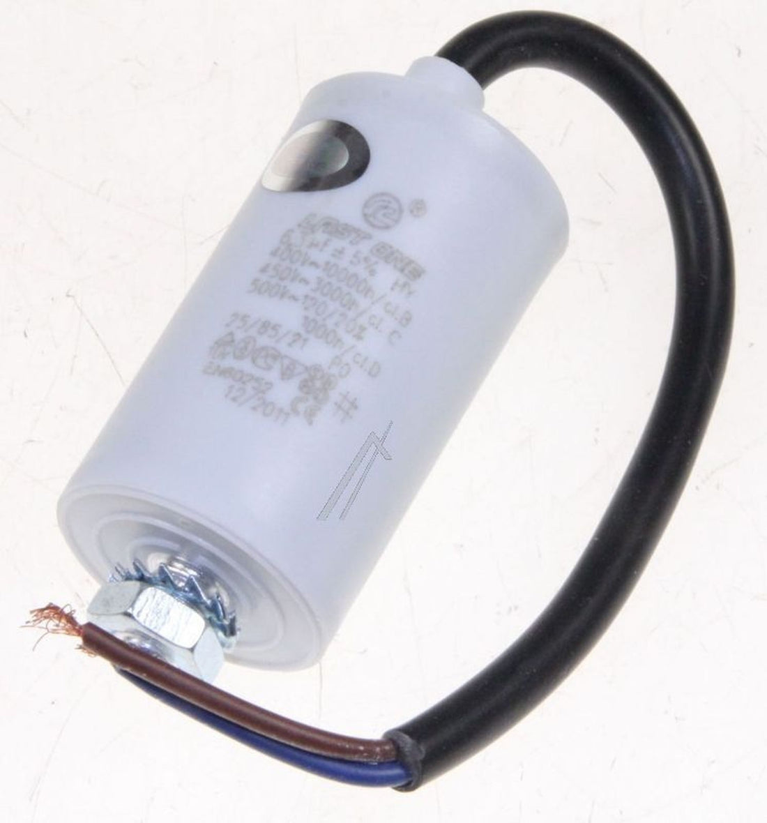 Condensateur 6,3mf pour sèche linge thomson bc68 sc1200 brandt sc2400 tce4540 tslc407 - ECLATS DESTOCKAGE