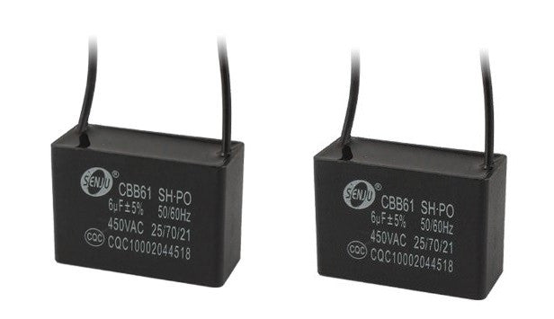 copy of Condensateur 6uf 6µf 6 µf uf 6 mf micro farad 250v 450v cbb61 500v ac cbb61 moteur ventilateur 50/60Hz ECLATS DESTOCKAGE
