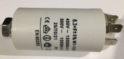 Condensateur 7µf 7 mf µf micro farad 400v 450v 500v pour seche linge brandt vedette bfce21eu1 - ECLATS DESTOCKAGE